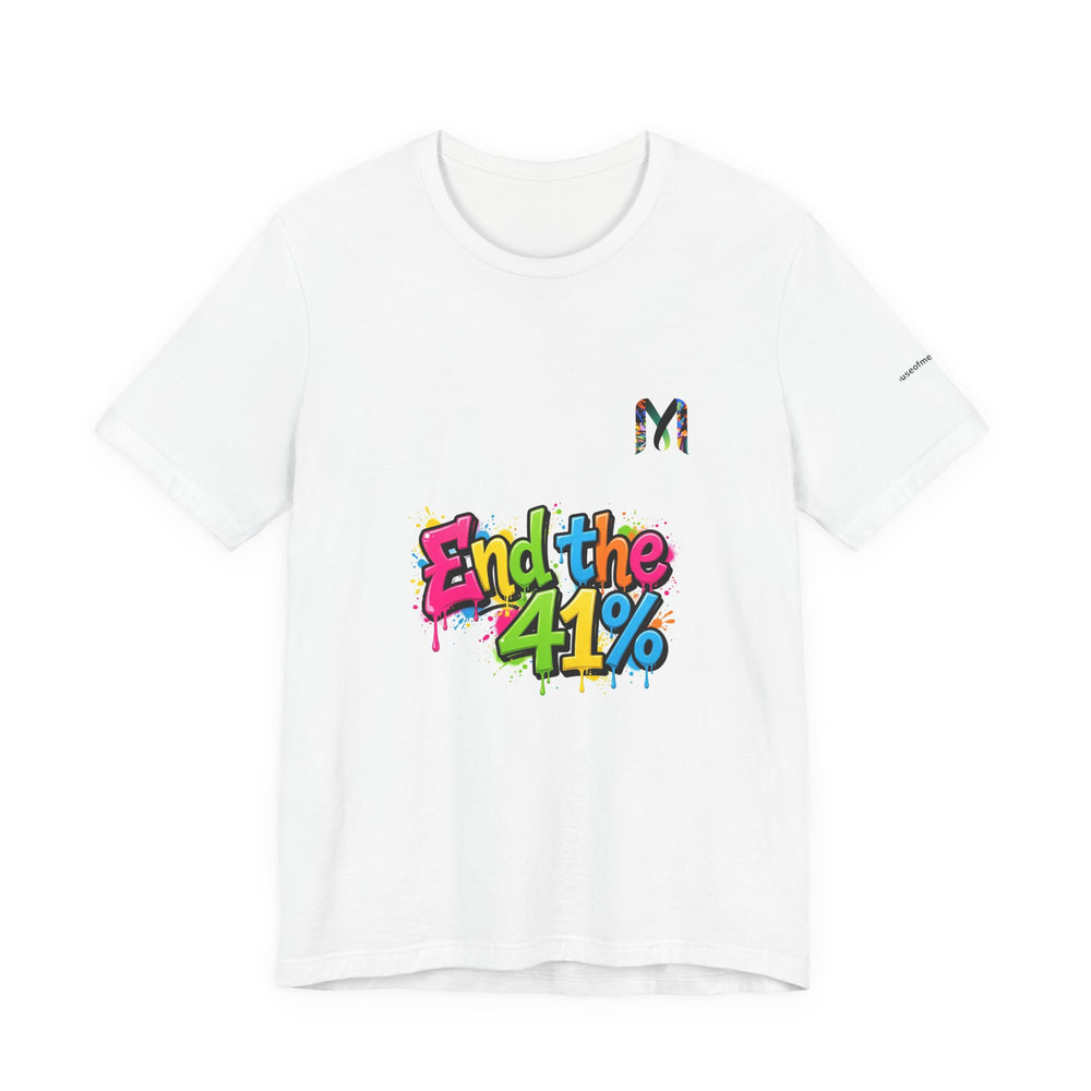 End the 41% Tee — Graffiti Crew Neck