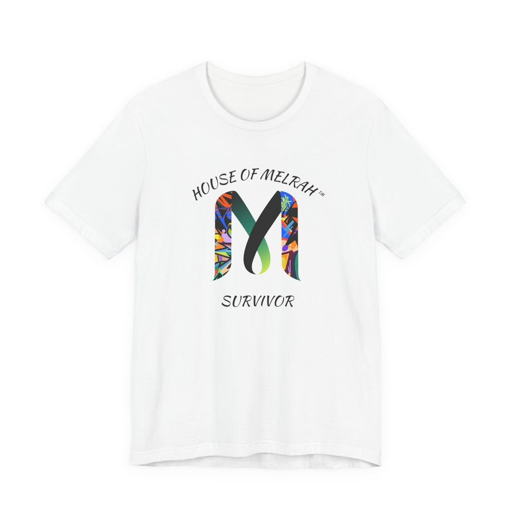 House of Melrah Survivor T-Shirt — Colorful Accent Monogram Tee