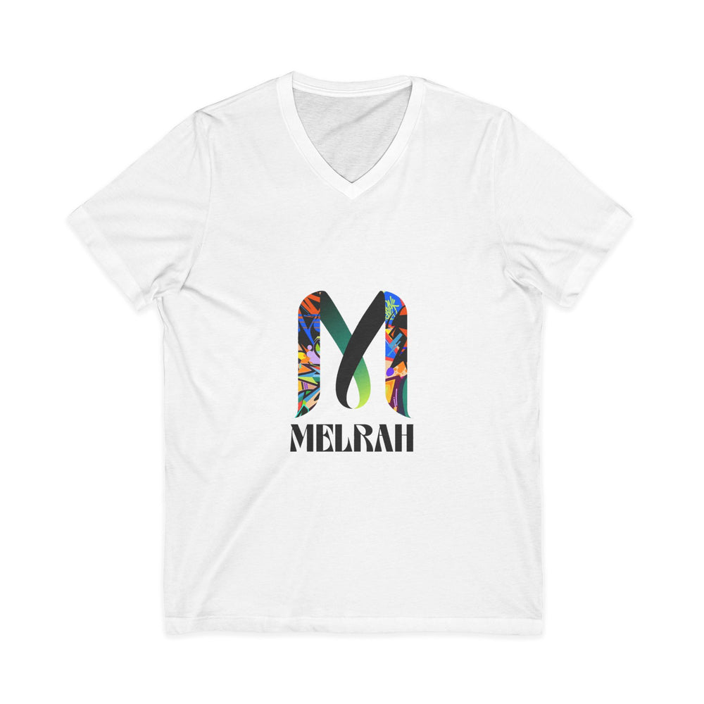 Melrah Floral Monogram T-Shirt — V-Neck