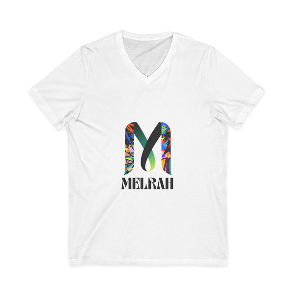 Melrah Floral Monogram T-Shirt — V-Neck