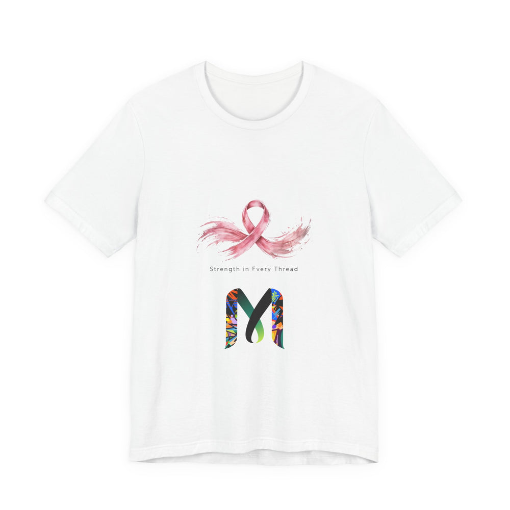 Breast Cancer Awareness Ribbon Tee — "Strength is Never Wasted"