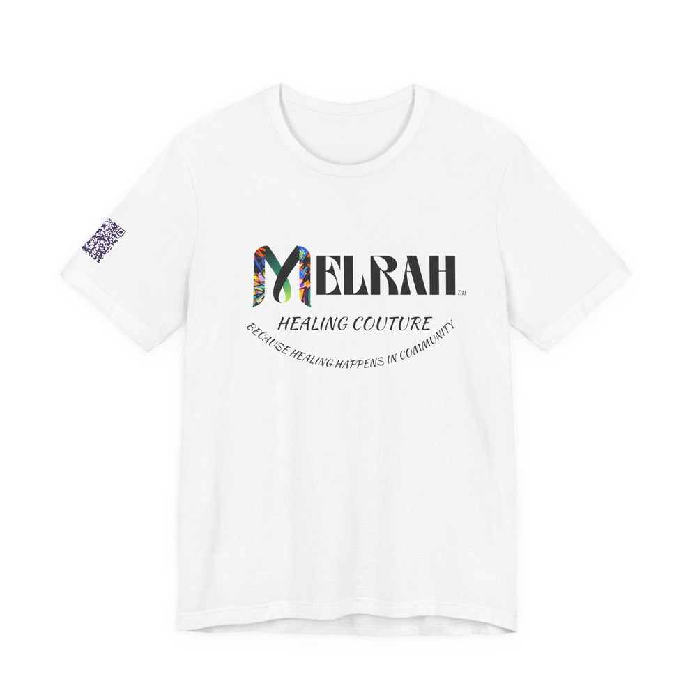 Melrah Healing Couture Logo Tee — "Melrah: Healing Couture" Short Sleeve Shirt