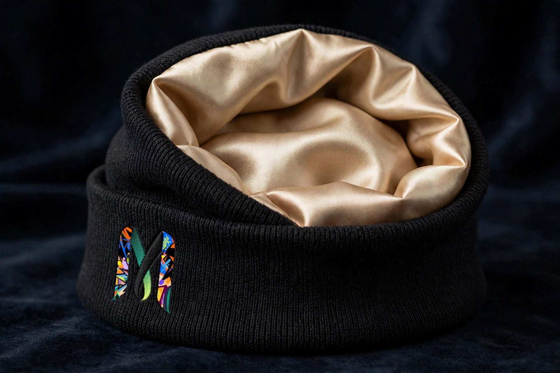 Concept: the Melrah satin-lined skull cap